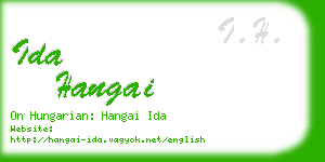 ida hangai business card